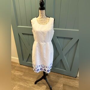 Talbots Sleeveless Cotton/Linen Dress